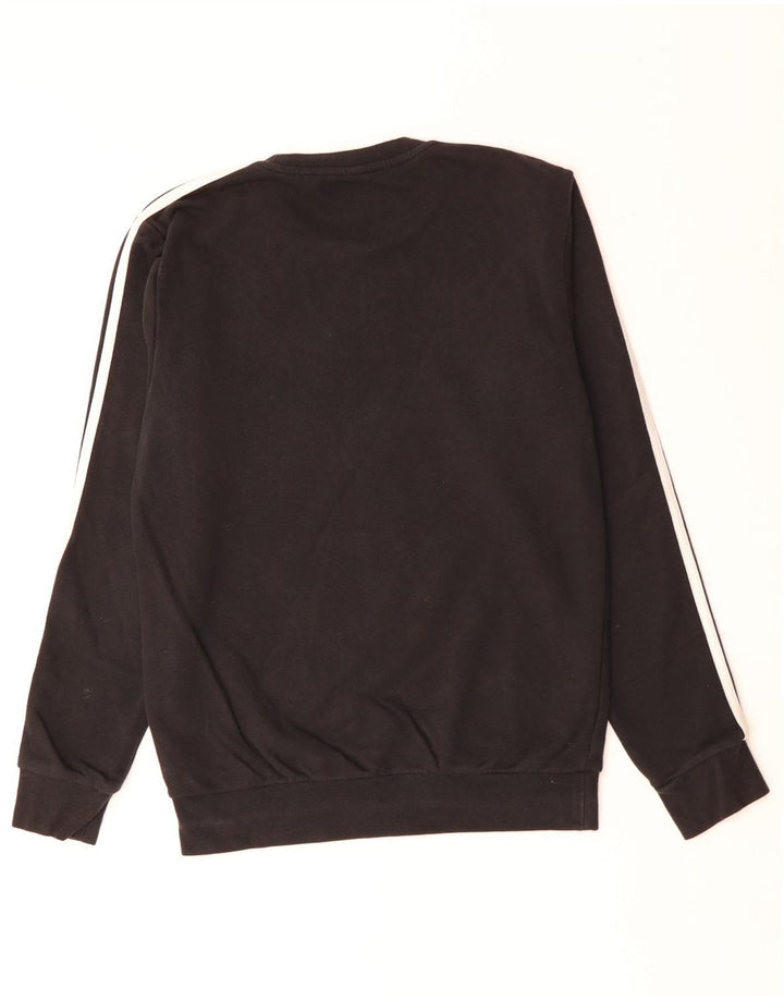 ADIDAS Mens Sweatshirt Jumper Small Black Cotton