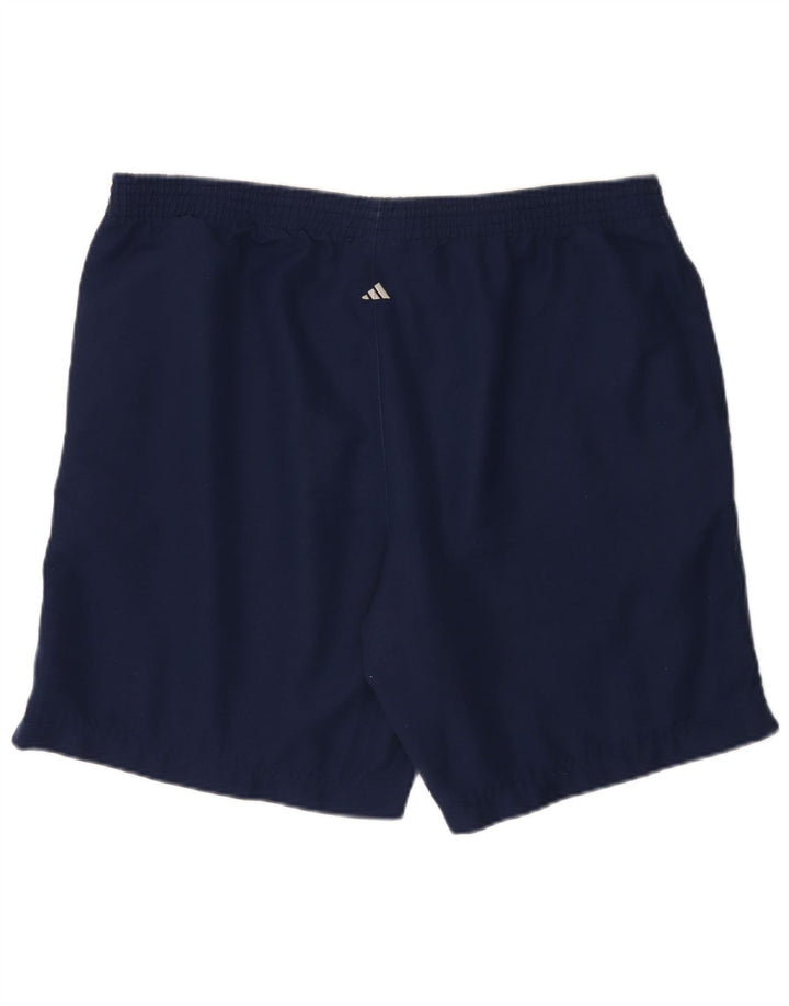 Adidas Mens Sport Shorts Large Navy Blue Polyester
