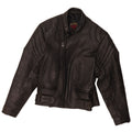 Modeka Mens Leather Racer Jacket IT 56 2XL Black Motorcycle