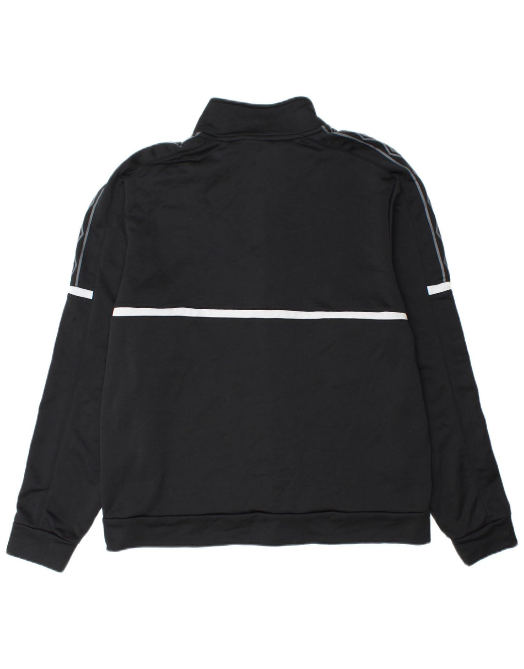 Umbro Mens Graphic Tracksuit Top Jacket XL Black Polyester