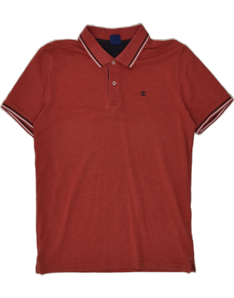 CHAMPION Mens Polo Shirt Medium Brown Cotton | Vintage Champion | Thrift | Second-Hand Champion | Used Clothing | Messina Hembry 