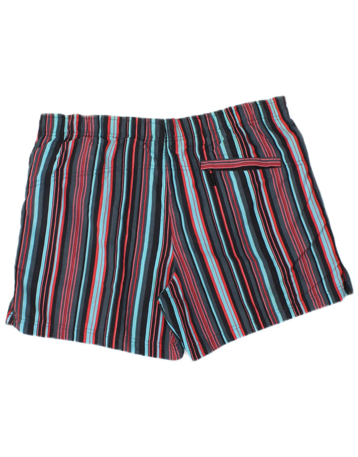CALVIN KLEIN Mens Swimming Shorts Medium Multicoloured Striped Nylon