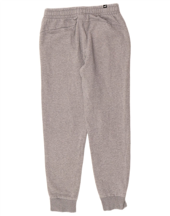 Puma Mens Tracksuit Trousers Joggers Small Grey Flecked Cotton