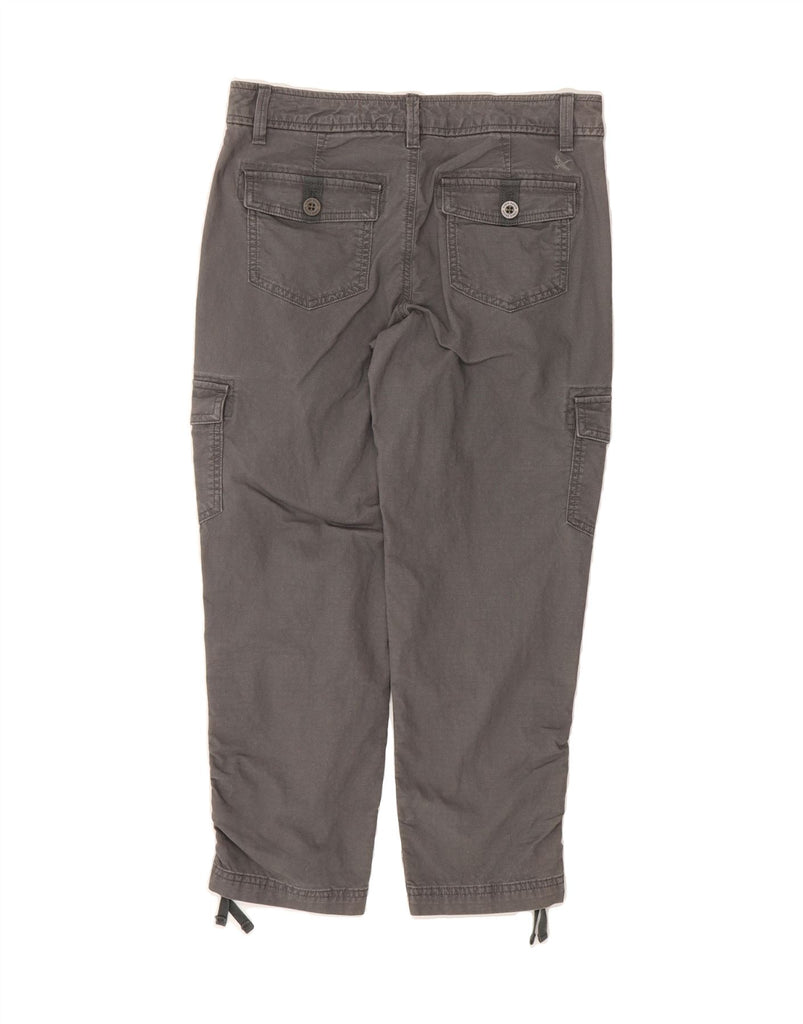 EDDIE BAUER Womens Straight Cargo Cropped Trousers US 2 XS W30 L24 Grey Vintage Eddie Bauer and Second-Hand Eddie Bauer from Messina Hembry 