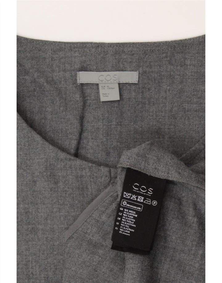 Cos Womens 5 Button Blazer Jacket EU 42 Large Grey Wool