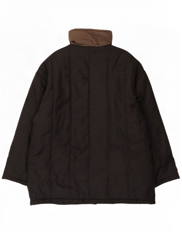 Invicta Mens Padded Jacket UK 42 XL Black Colourblock