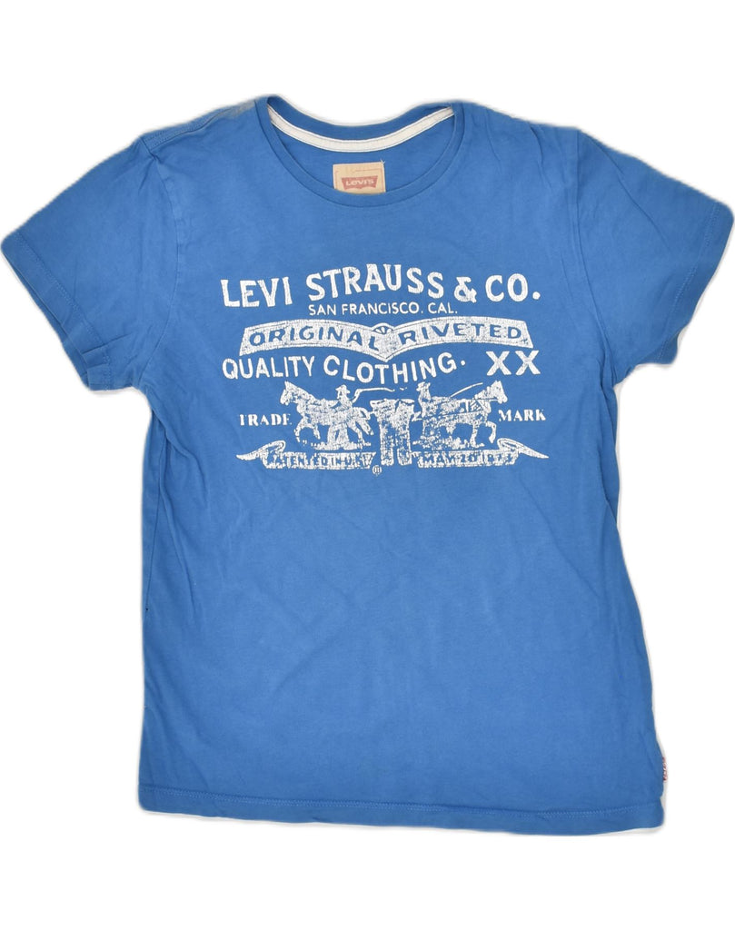 LEVI'S Boys Graphic T-Shirt Top 13-14 Years Blue | Vintage Levi's | Thrift | Second-Hand Levi's | Used Clothing | Messina Hembry 