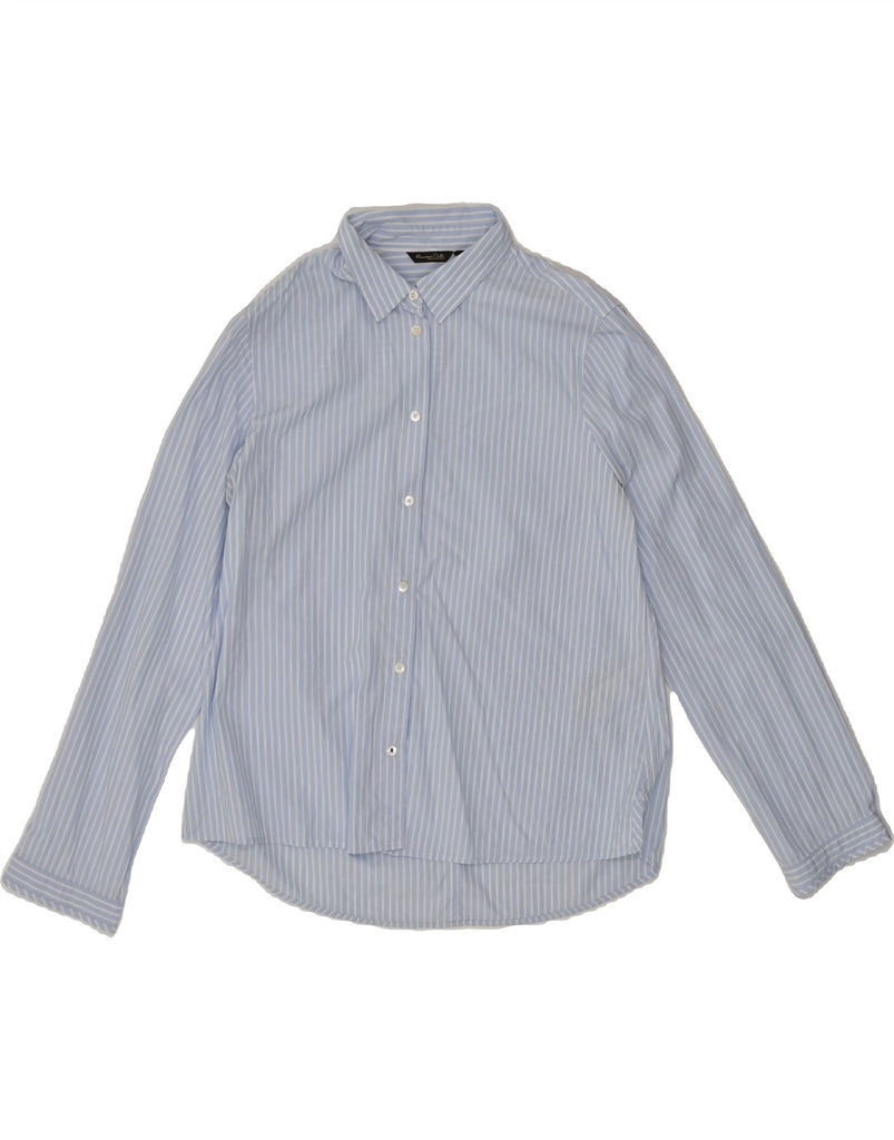 MASSIMO DUTTI Mens Shirt Size 40 Medium Blue Pinstripe Cotton | Vintage Massimo Dutti | Thrift | Second-Hand Massimo Dutti | Used Clothing | Messina Hembry 