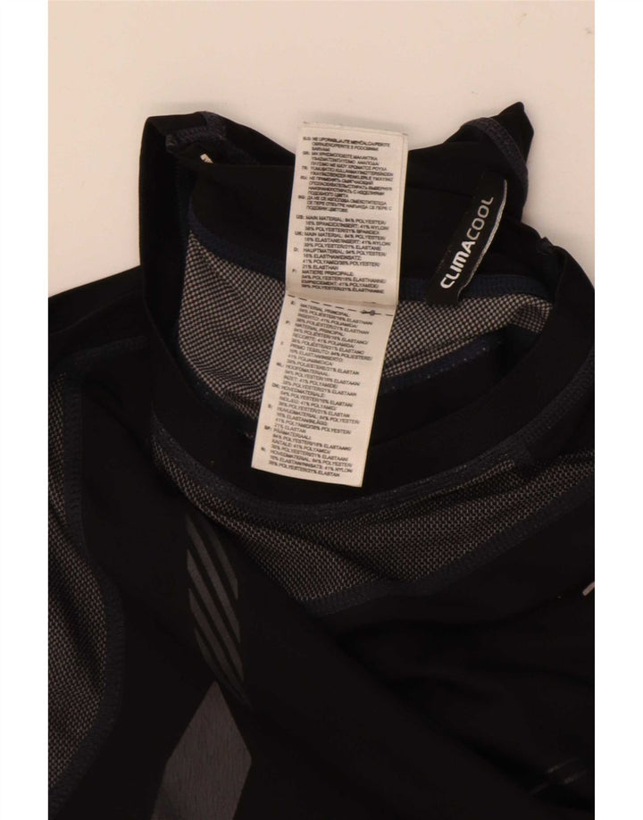 Adidas Mens Climacool Graphic Vest Top Medium Black Colourblock Polyester
