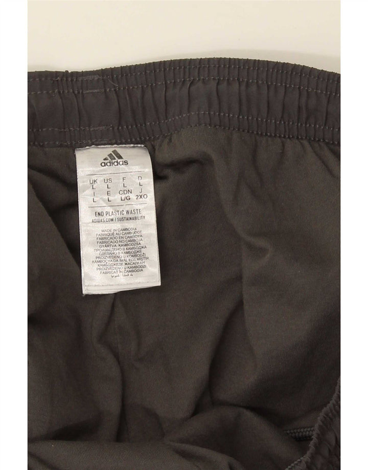 Adidas Mens Tracksuit Trousers Joggers Large  Grey Polyester