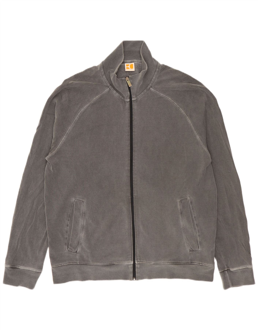 Hugo Boss Mens Tracksuit Top Jacket 2XL Grey Cotton