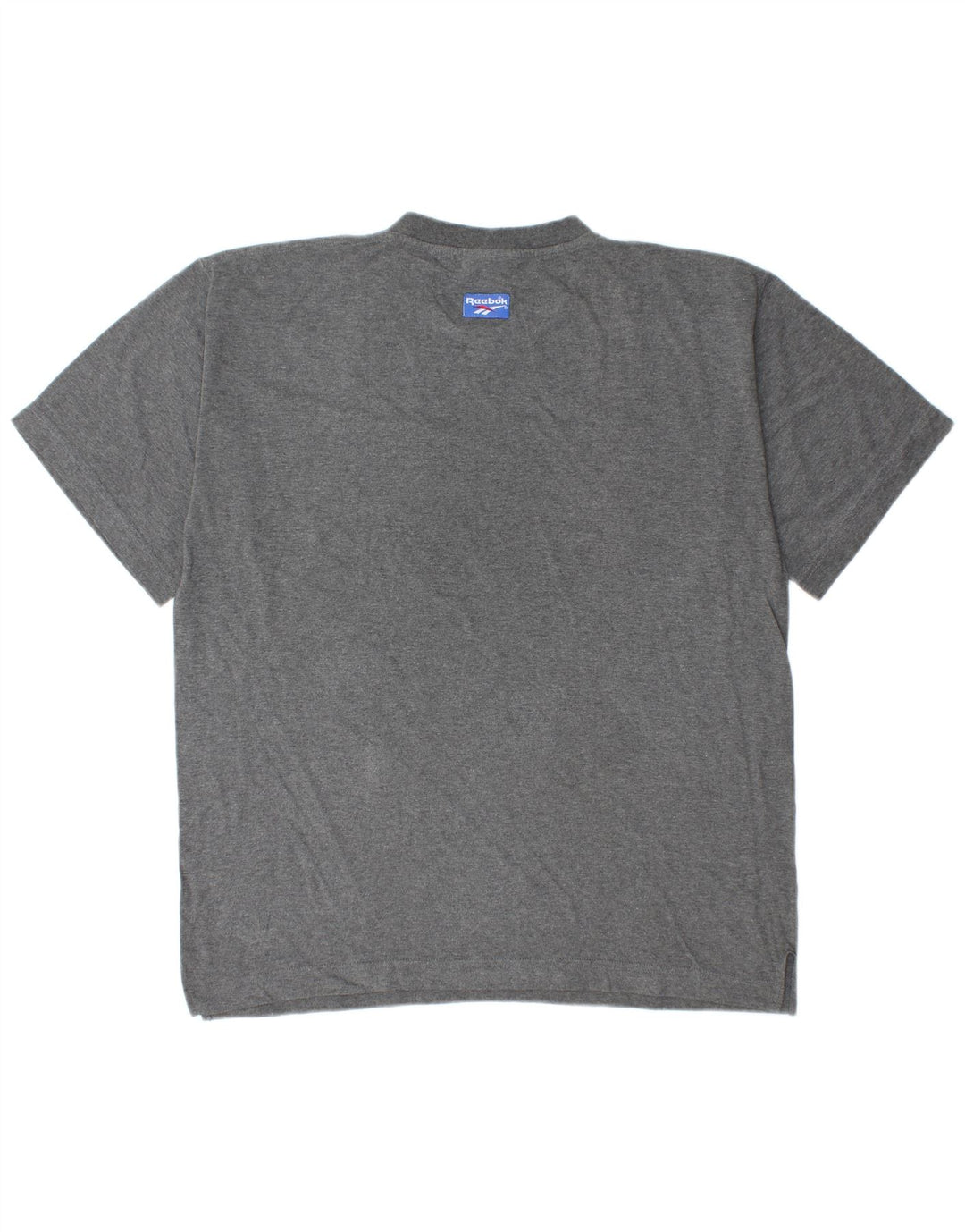 REEBOK Mens T-Shirt Top Large Grey Cotton