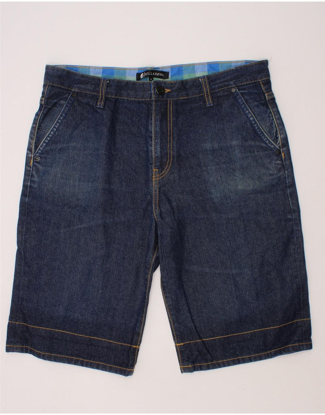 BILLABONG Boys Denim Shorts 15-16 Years Blue Cotton Vintage Billabong and Second-Hand Billabong from Messina Hembry 