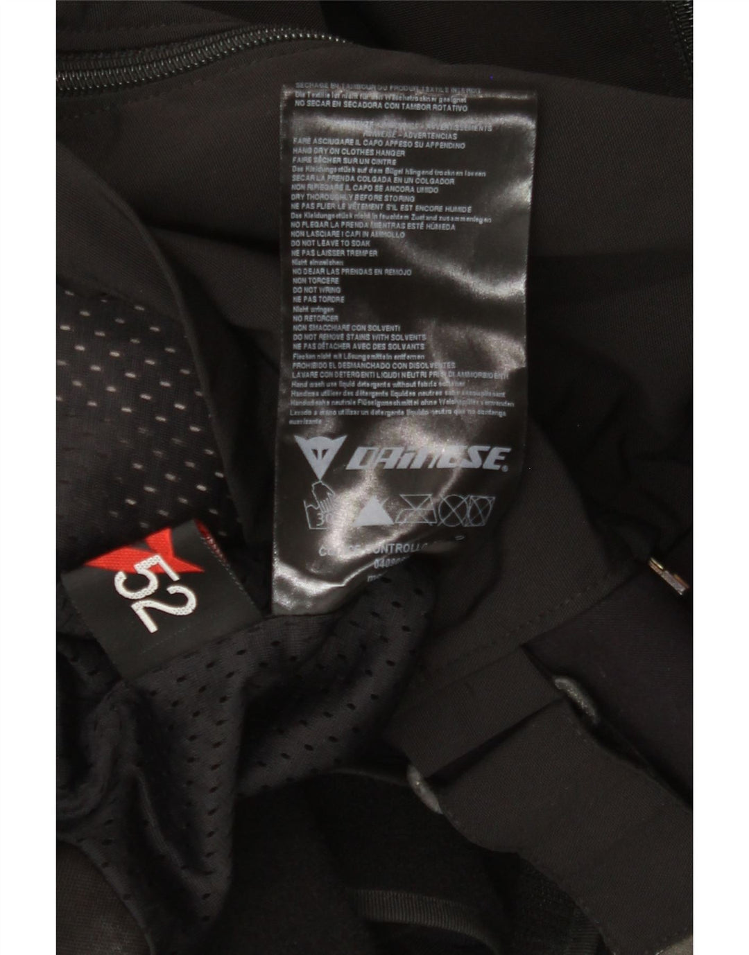 Dainese Mens Racer Jacket Size 52 Medium Black Colourblock Nylon