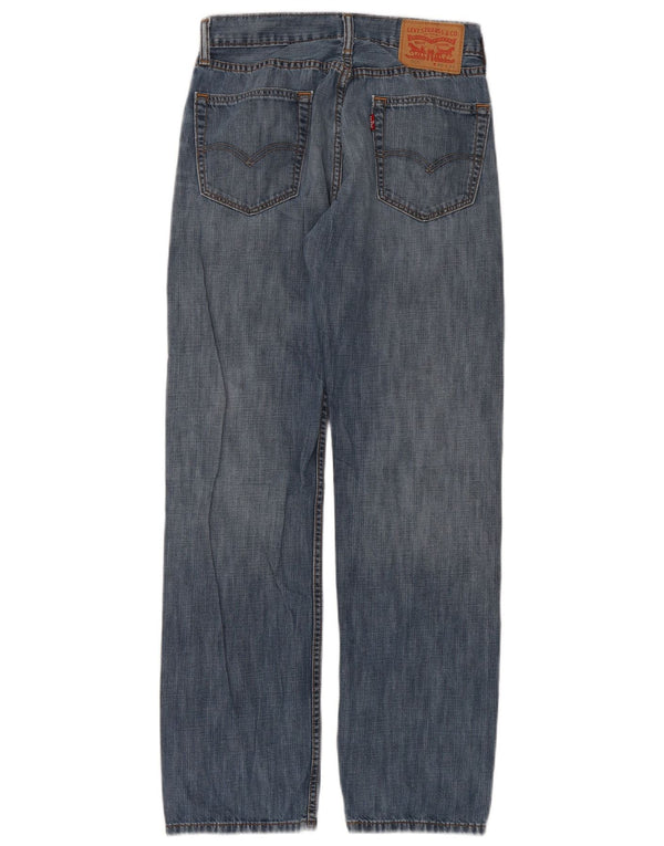 Levi's Mens 505 Straight Jeans W30 L32 Blue Cotton
