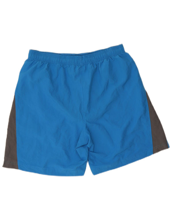 Under Armour Mens Heat Gear Sport Shorts Large Blue Colourblock Polyester