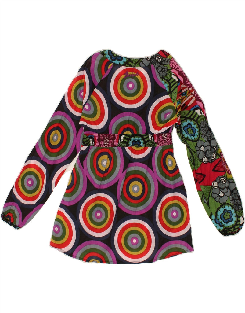 DESIGUAL Girls Blouse Top 9-10 Years Multicoloured Patchwork Cotton | Vintage Desigual | Thrift | Second-Hand Desigual | Used Clothing | Messina Hembry 