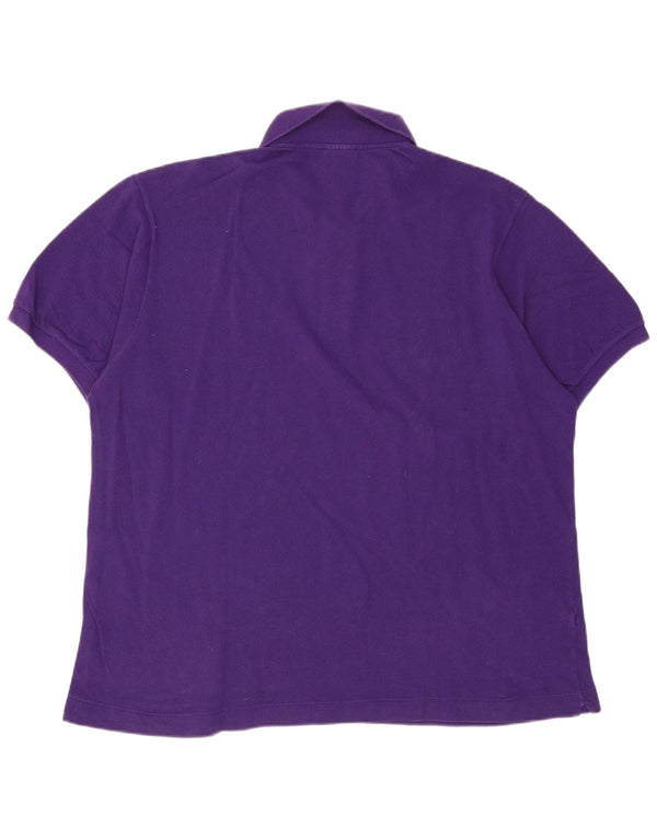 Lacoste Mens Polo Shirt Size 8 3XL Purple Cotton