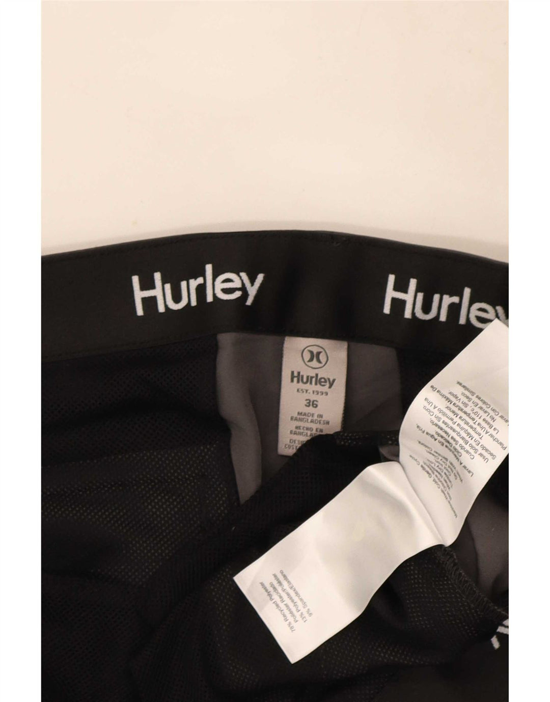 Hurley Mens Chino Shorts W36 Large Grey Polyacrylic