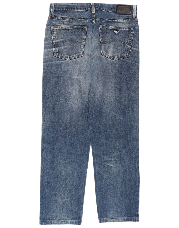 Armani Mens Straight Jeans W36 L31 Blue