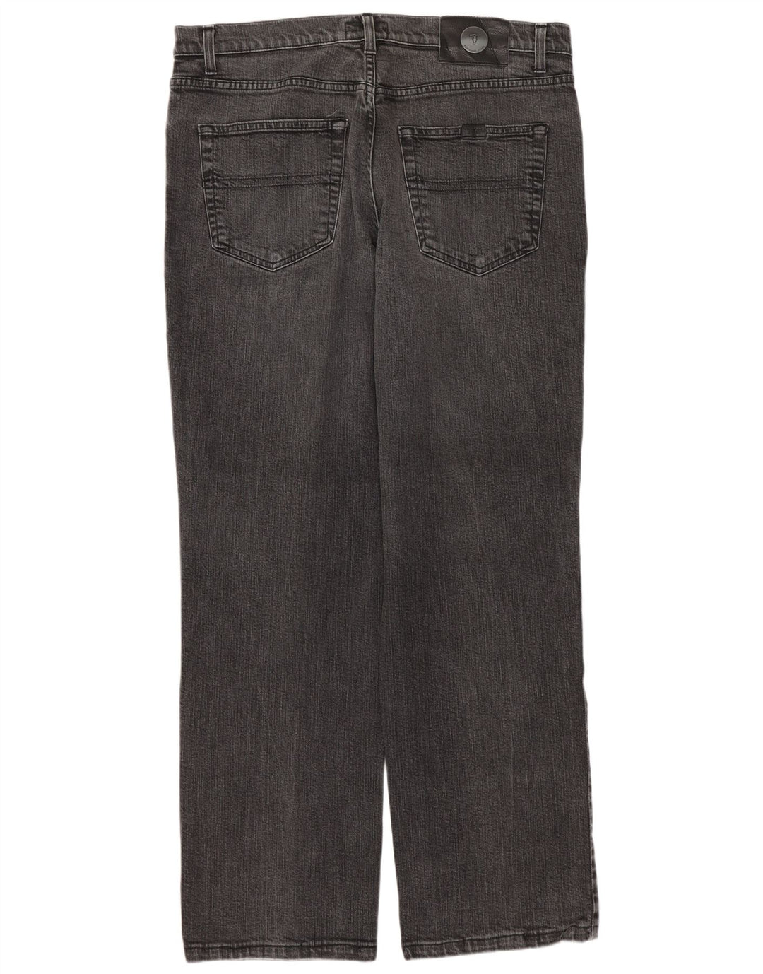 TRUSSARDI Mens Straight Jeans W36 L29 Grey Cotton