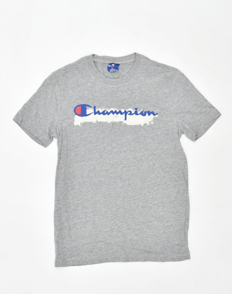 CHAMPION Mens Graphic T-Shirt Top Small Grey Cotton | Vintage | Thrift | Second-Hand | Used Clothing | Messina Hembry 