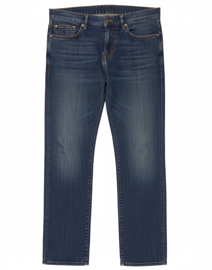 JOOP Mens Straight Jeans W32 L32 Blue Cotton