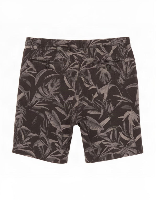 Ted Baker Mens Chino Shorts Large W36 Black Floral Cotton