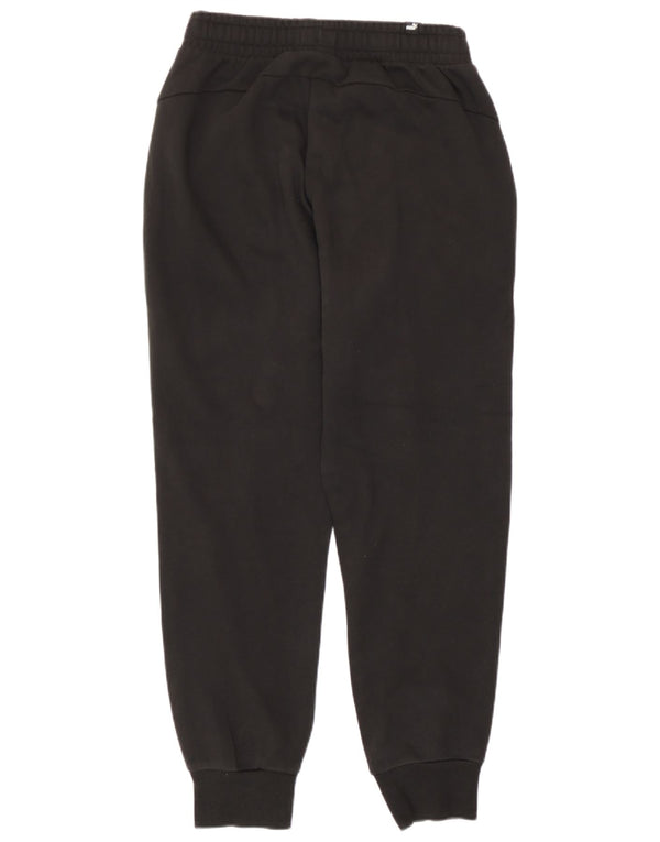 Puma Mens Tracksuit Trousers Joggers Small  Black Cotton