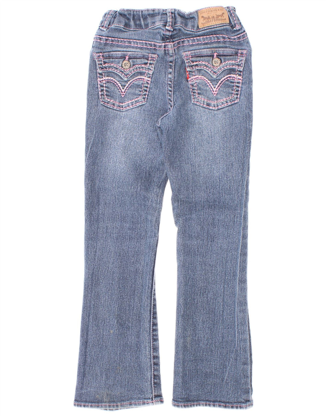 Levi's Girls Bootcut Jeans 5-6 Years W20 L19 Blue Ramie
