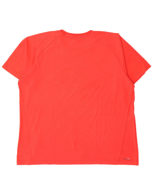 Adidas Mens Clima 365 Graphic T-Shirt Top 2XL Red Cotton