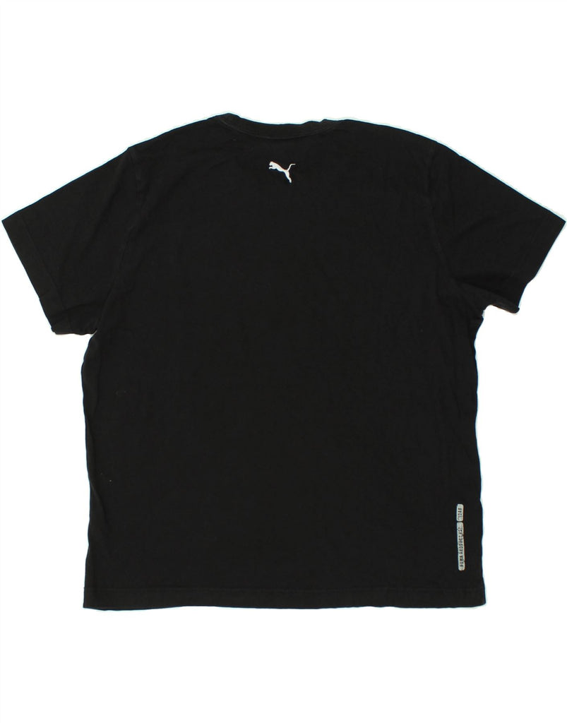 PUMA Mens Graphic T-Shirt Top XL Black Cotton | Vintage Puma | Thrift | Second-Hand Puma | Used Clothing | Messina Hembry 