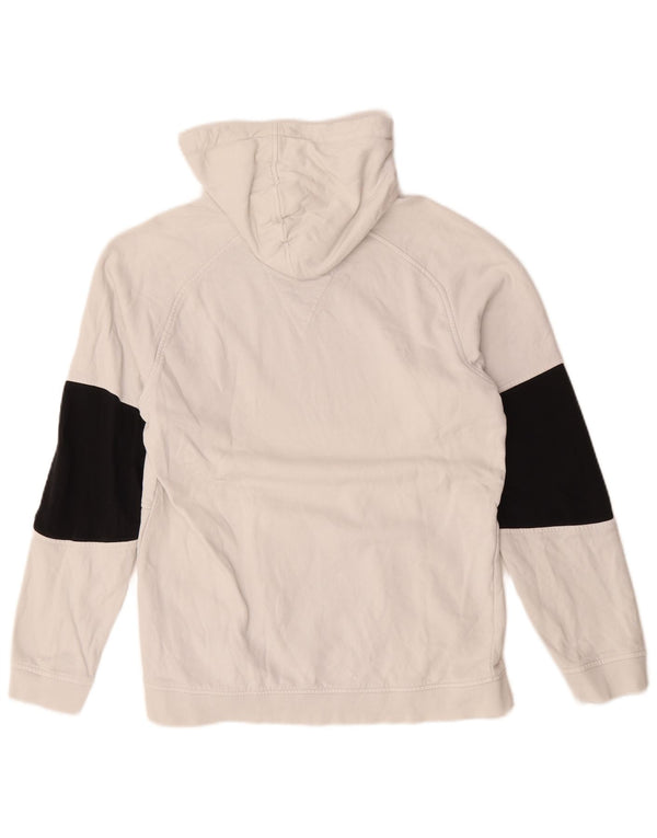 Jack & Jones Mens Hoodie Jumper Large White Colourblock Cotton
