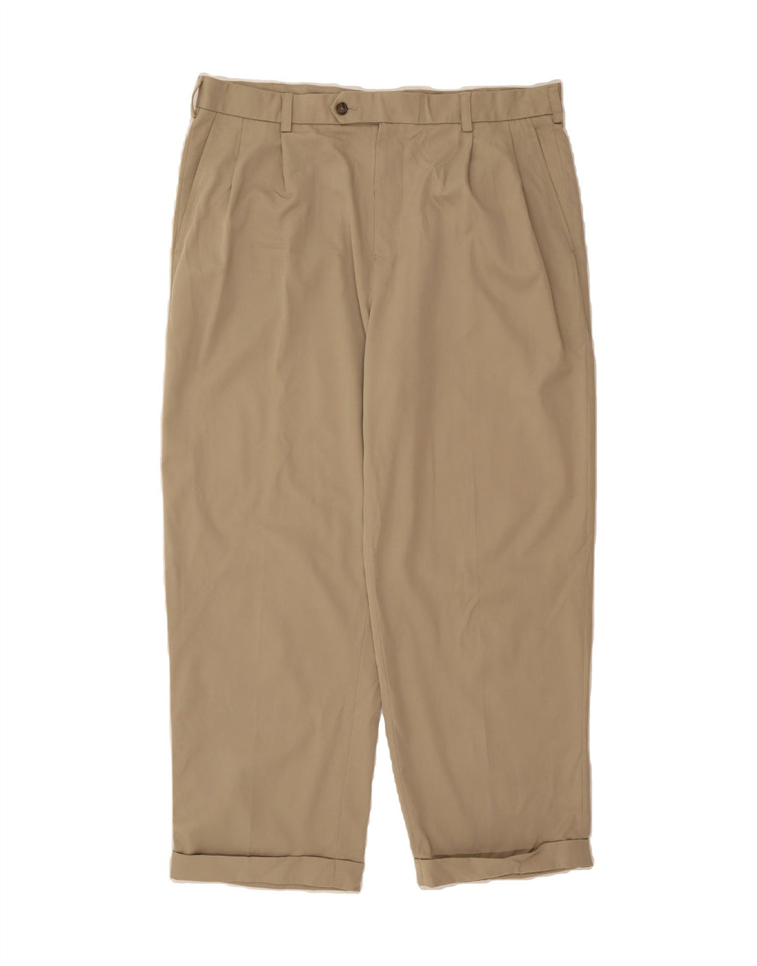 IZOD Mens Pegged Suit Trousers W38 L30 Beige Polyester Vintage Izod and Second-Hand Izod from Messina Hembry 