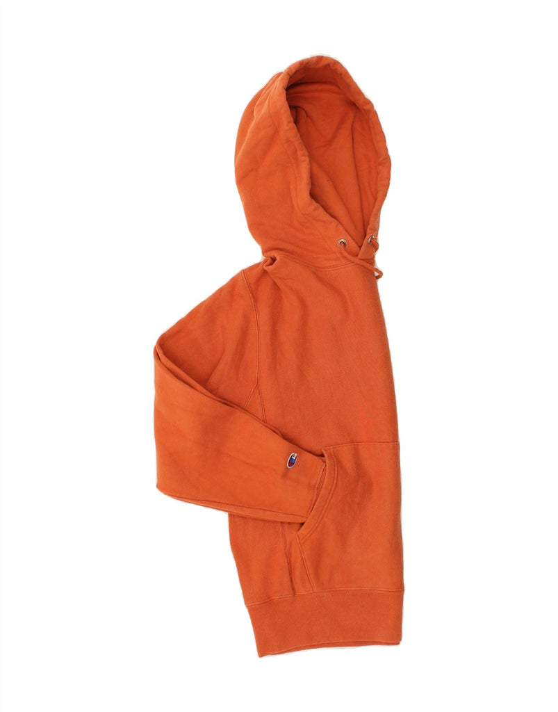 CHAMPION Mens Hoodie Jumper Small Orange Cotton | Vintage Champion | Thrift | Second-Hand Champion | Used Clothing | Messina Hembry 