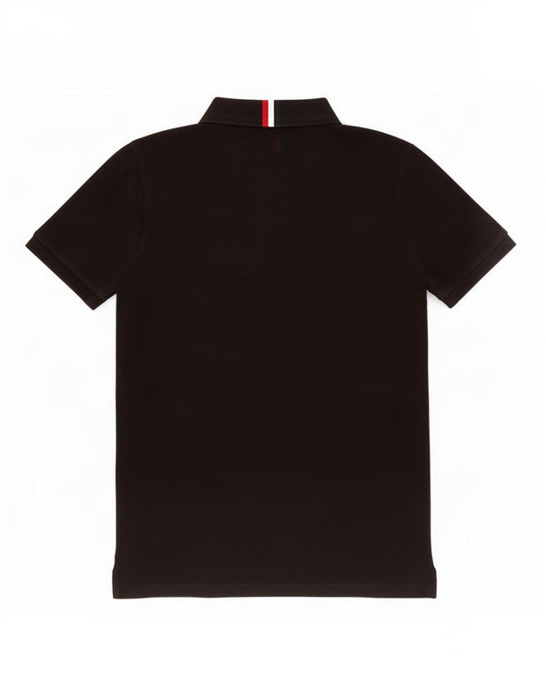 Tommy Hilfiger Boys Polo Shirt 14-15 Years Black Cotton