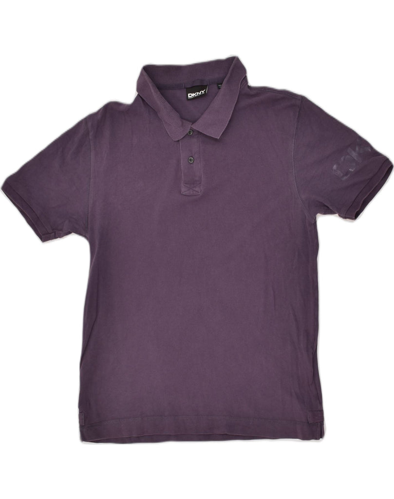 DKNY Mens Polo Shirt Large Purple Cotton | Vintage Dkny | Thrift | Second-Hand Dkny | Used Clothing | Messina Hembry 