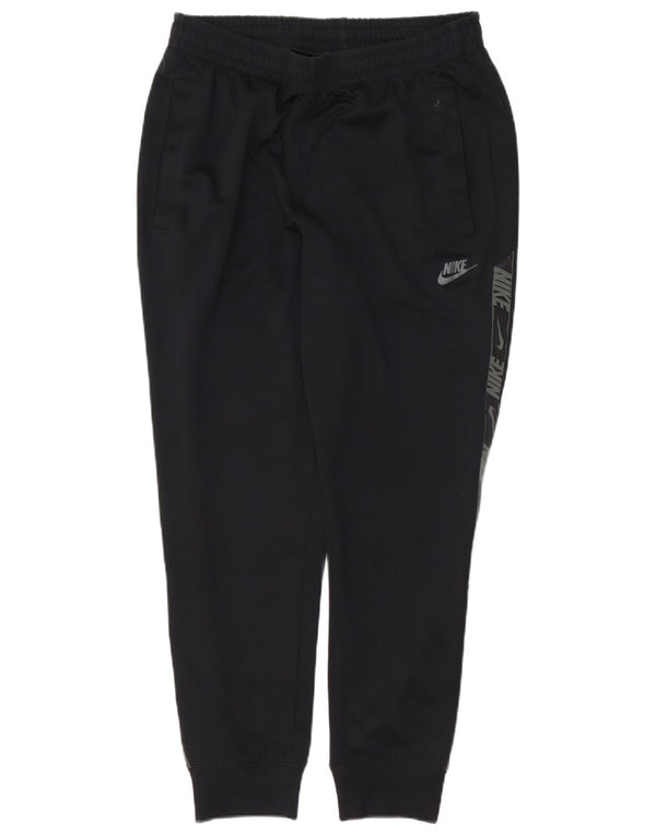Nike Mens Graphic Tracksuit Trousers Joggers Medium Black Polyester