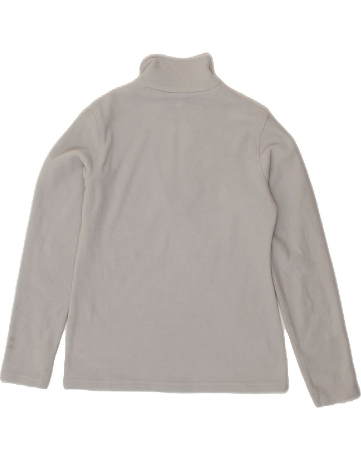 MOUNTAIN WAREHOUSE Womens Zip Neck Fleece Jumper UK 14 Medium Grey Vintage Mountain Warehouse and Second-Hand Mountain Warehouse from Messina Hembry 