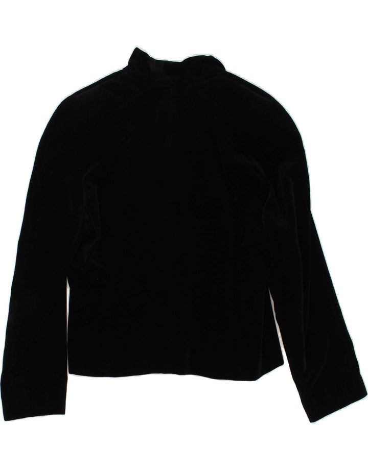 FIORELLA RUBINO Womens 4 Button Blazer Jacket UK 12 Medium Black Cotton | Vintage Fiorella Rubino | Thrift | Second-Hand Fiorella Rubino | Used Clothing | Messina Hembry 