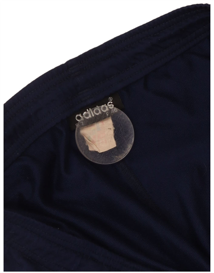 Adidas Mens Graphic Sport Shorts Large  Navy Blue Colourblock Polyester