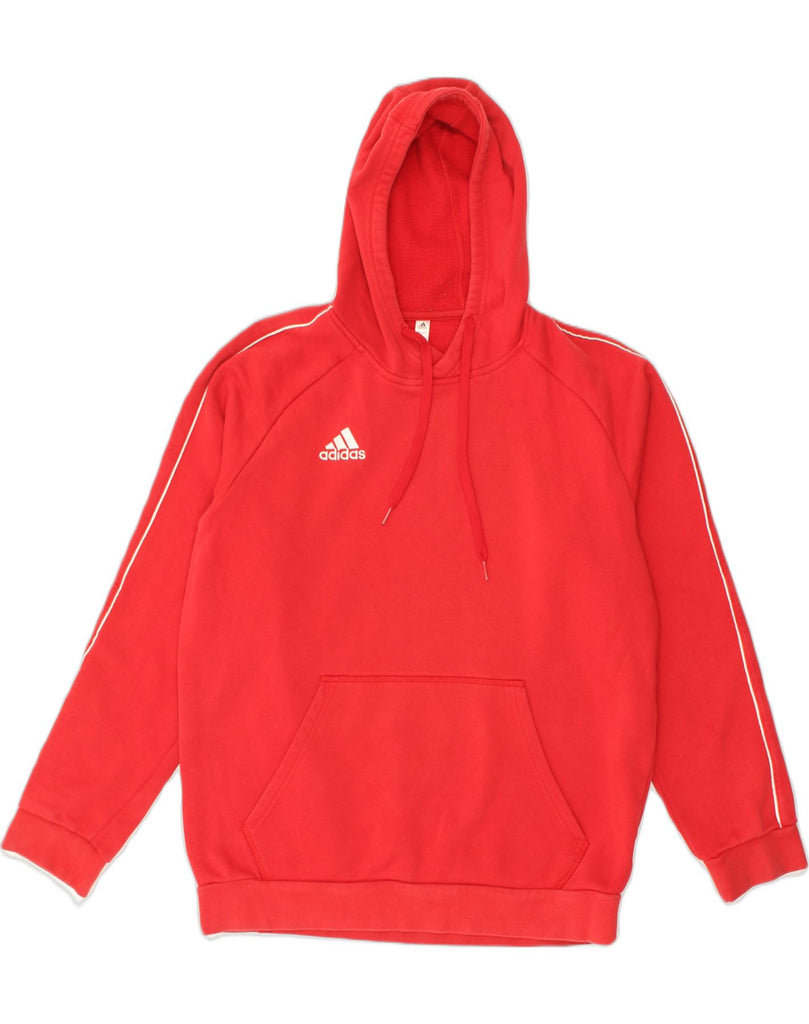 ADIDAS Mens Hoodie Jumper Large Red Cotton | Vintage Adidas | Thrift | Second-Hand Adidas | Used Clothing | Messina Hembry 