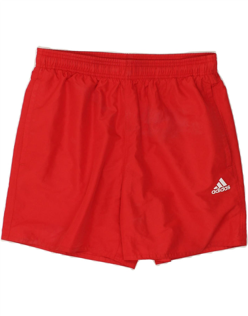 ADIDAS Mens Sport Shorts Medium Red | Vintage Adidas | Thrift | Second-Hand Adidas | Used Clothing | Messina Hembry 