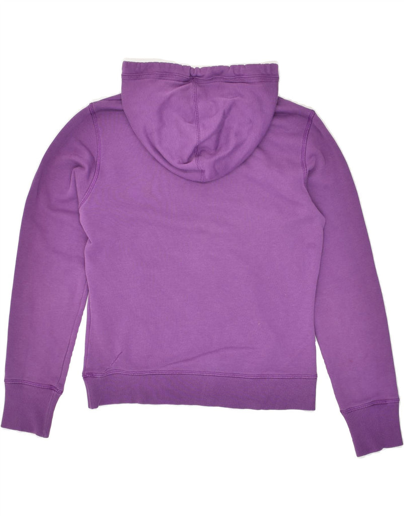 PUMA Womens Graphic Hoodie Jumper UK 8 Small Purple Cotton | Vintage Puma | Thrift | Second-Hand Puma | Used Clothing | Messina Hembry 