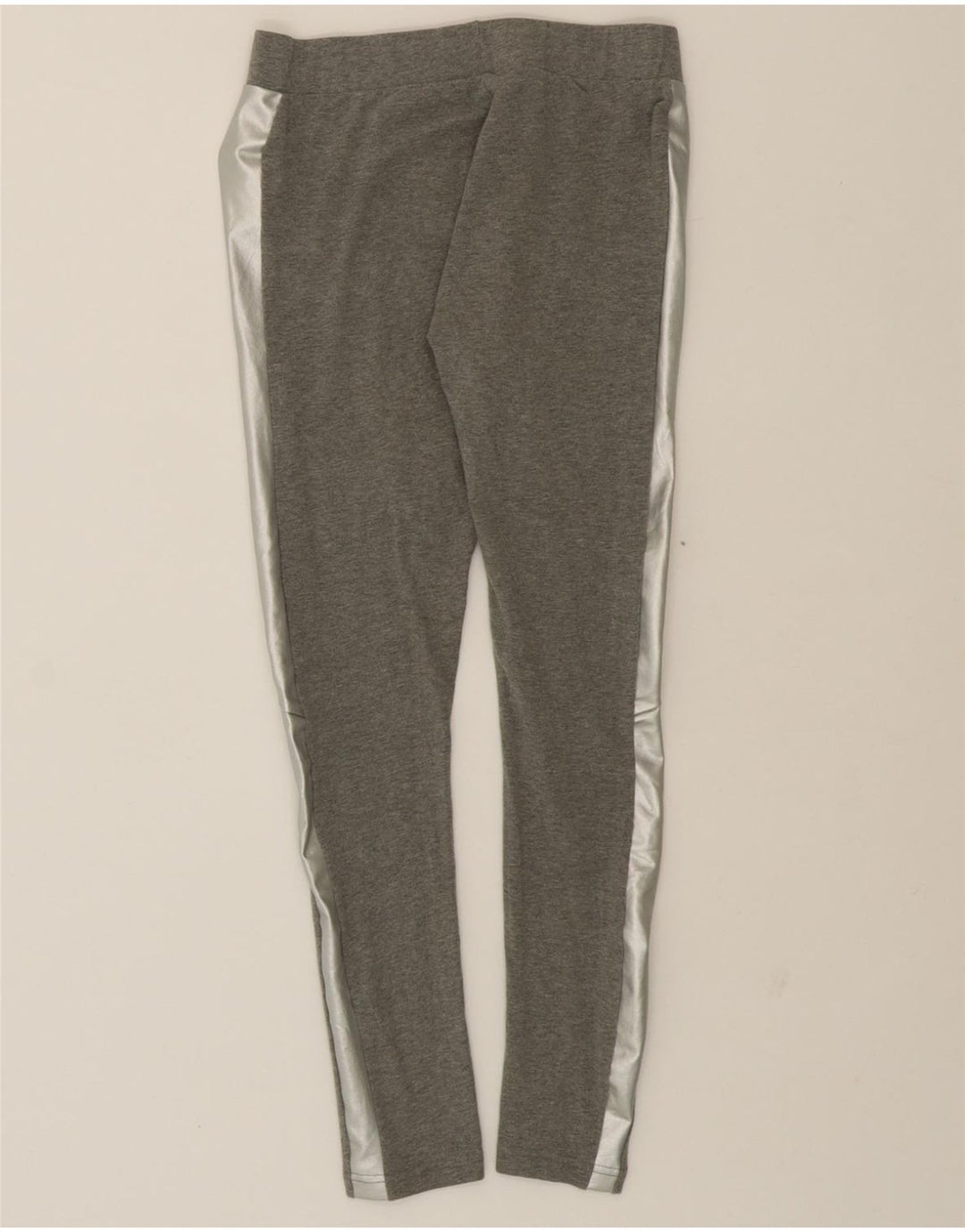 PUMA Womens Leggings UK 12 Medium Grey Colourblock Vintage Puma and Second-Hand Puma from Messina Hembry 