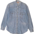 Levi's Mens Denim Shirt Large Blue Cotton