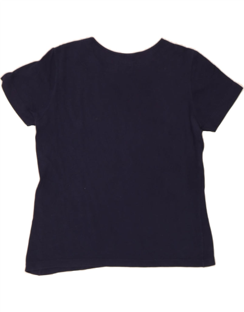 LACOSTE Womens T-Shirt Top Size 46 XL Navy Blue Cotton Vintage Lacoste and Second-Hand Lacoste from Messina Hembry 