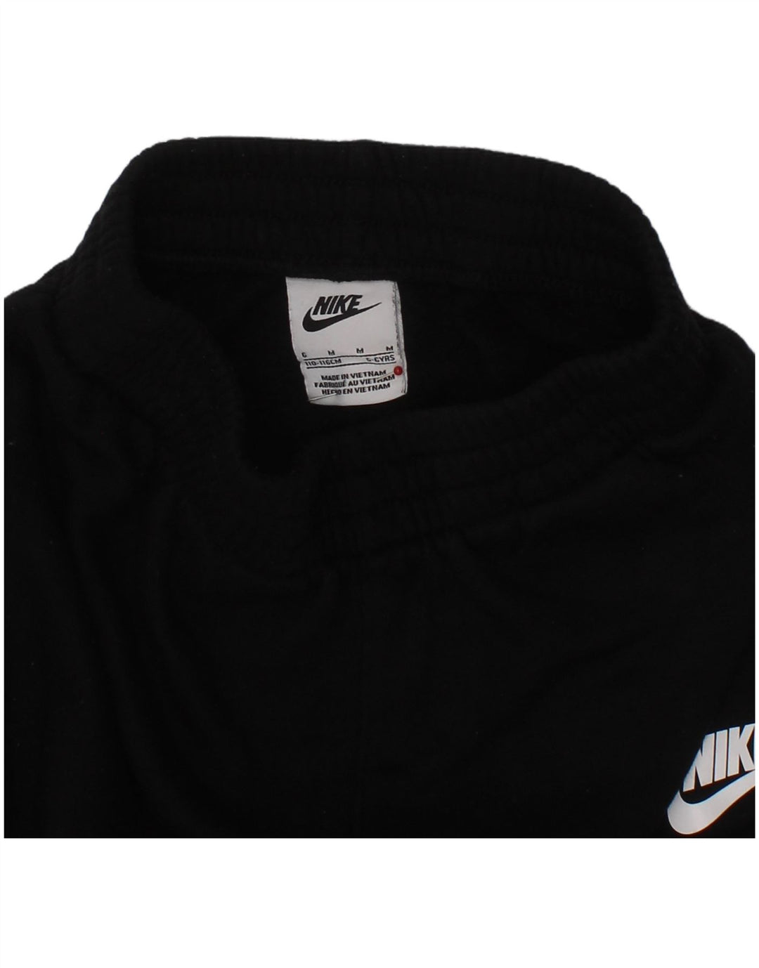 NIKE Boys Tracksuit Trousers Joggers 5-6 Years  Black Cotton