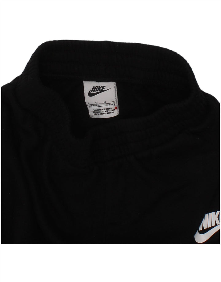 NIKE Boys Tracksuit Trousers Joggers 5-6 Years  Black Cotton