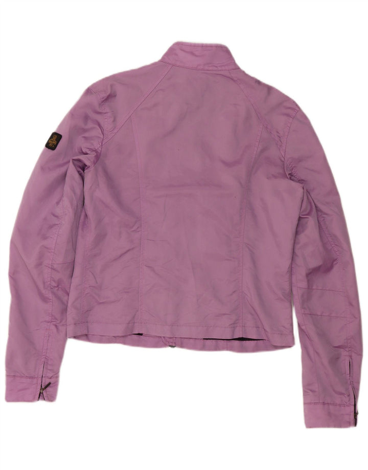 Refrigiwear Womens Bomber Jacket IT 46 Large Purple Polyester